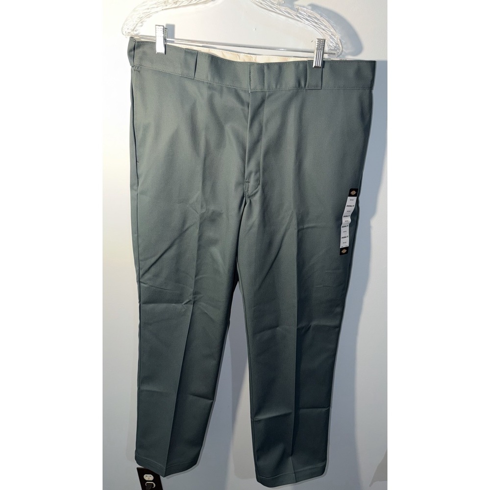 DICKIES Men's 874 Pants Original Fit Work Uniform Green NEW NWT Size 38 x 30